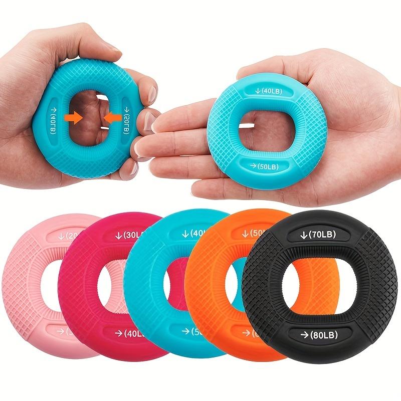 Build Muscle Strength In Your Hands with This 20 To 80 Lb Hand Muscle Training Silicone Ring. Perfect for Home Gyms