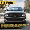 Fit For 2009- 2013 Toyota Corolla Set of 2 Black Roof Trim Molding Kit 2010 2012
