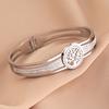 Yousheng Lady Bangle кубический цирконий Древо жизни Декор ажурный гальванизированный титановый стальной браслет для выпускного вечера ежедневный подарок для свиданий для любимых