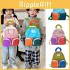 Fashionable Color Block Children's Backpack Lightweight And Adorable Design For Kids
