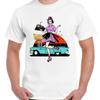 Белая футболка в стиле рокабилли 50-х годов в стиле пин-ап Diner Geek Retro Fun Kitsch Shit