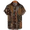 Summer Fashion Short Sleeve Hawaiian Men's Shirts Summer Casual Tops Beach Party Vacation Shirts Outdoor Men's and Women's Shirt