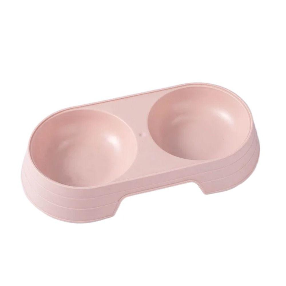 Миски для кошек большой вместимости, двойные, портативная кормушка, миска, прочные товары для питомцев