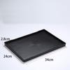 1 Pcs Black Serving Trays Rectangle Bed Table Tray New Large Plastic Tray  Kitchen