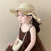 Korean Style Floral Straw Hat Spring Summer Baby Sun Hat Trendy Children Straw Hats  for Kids