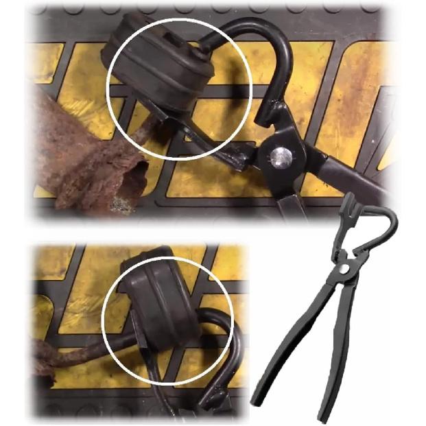 Exhaust Hanger Removal Tool,Rubber Bracket And Exhaust Hanger Separation Exhaust Pliers,Compatible With All Exhaust Rubber Hangers