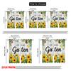 2pcs 2D Flat Printing Window Curtains Garden Butterflies Sunflowers Floral 100% Polyester Without Electricity Festive Wall Decor