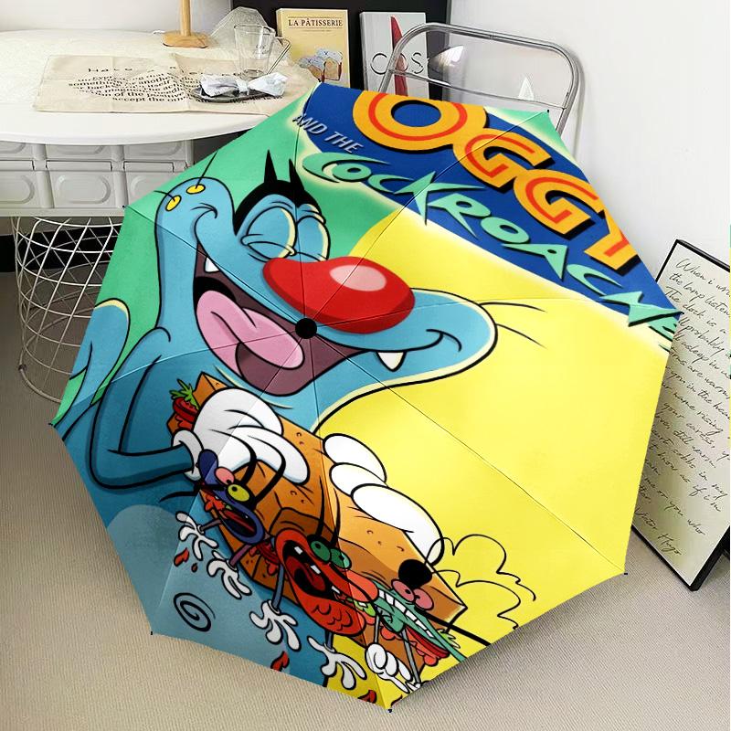 1PC Cockroaches Umbrella Folding Umbrella, Automatic Umbrella 8-Frame for Travel, Casual Lightweight Birthday Christmas gift