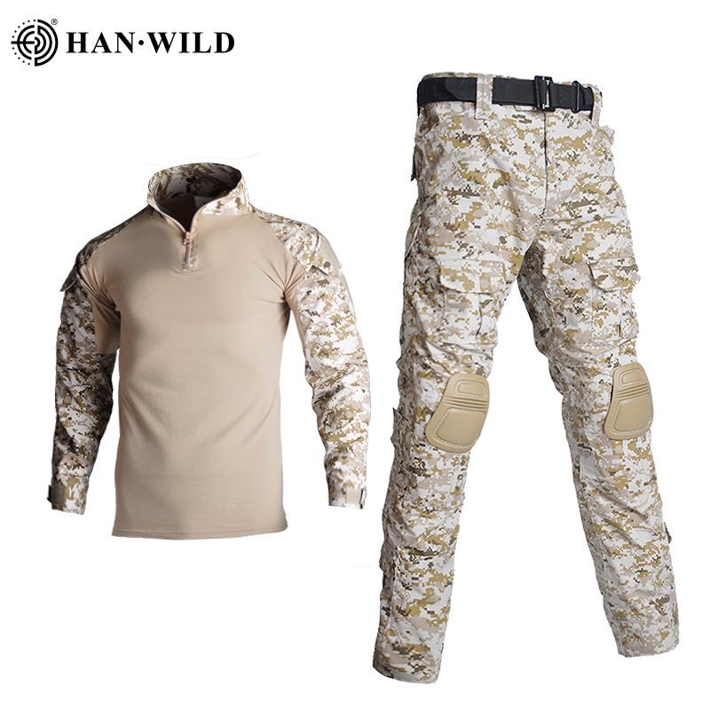 Plus-Size Tactical Camouflage Long-Sleeve Frog Suit Set (No Protective Gear)