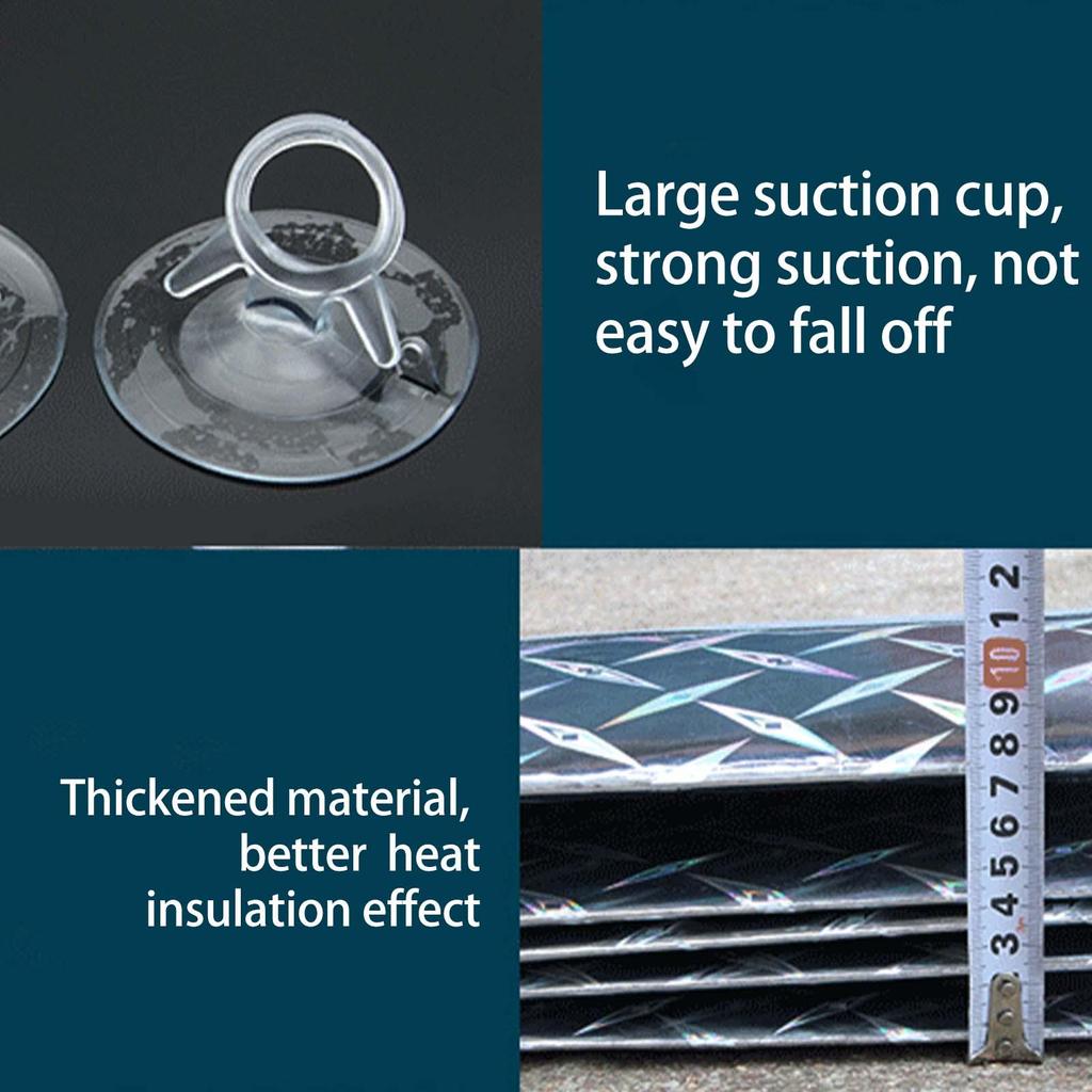 Car Sunshade Curtain Car Thickened Sunscreen UV Protection Automotive Interior Accessories for Vehicles RVs Sedans Trucks