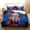 Buddha Duvet Cover Set Queen Size Single Double Bed 220x240cm Twin King Full Bedding Sets Quilt Case Linens 3D HD Pillowcase