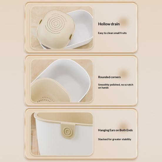 Двухъярусная миска для орехов с отделением для скорлупы для закусок, арахиса, семян подсолнечника, конфет, многофункциональная корзина-дуршлаг, миска для мытья фруктов для кухонной раковины