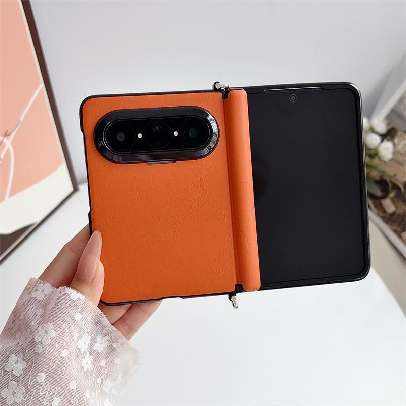 Магнитный складной чехол-книжка из кожи для Huawei Pura X Max - Ударопрочный защитный чехол