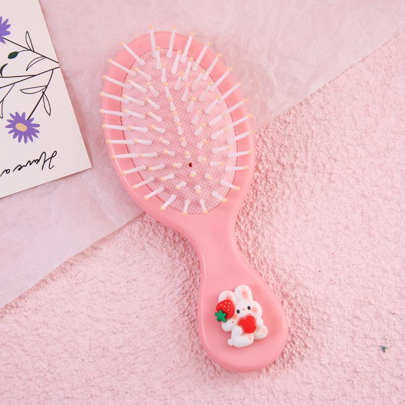 Мини-детская расческа для волос, однотонная массажная расческа для волос для мам и детей, маленькие портативные дорожные щетки для волос, уход за волосами