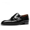 Модная мужская обувь из натуральной кожи ручной работы, туфли-монки, мужская обувь из коровьей кожи, туфли-монки с двойными пряжками