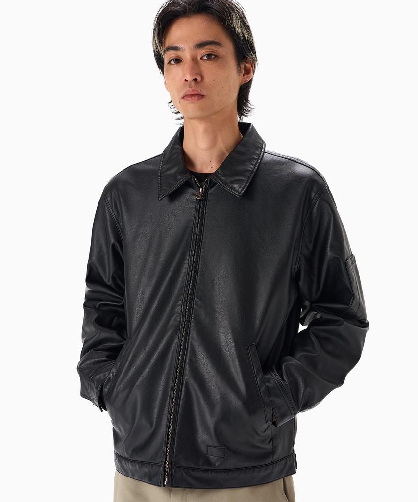 DICKIES Synthetic Leather Eisenhower Jacket Black