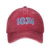 Кепка Aston Villa 1874 из стираного денима, повседневная бейсболка, регулируемая кепка, летние унисекс бейсболки