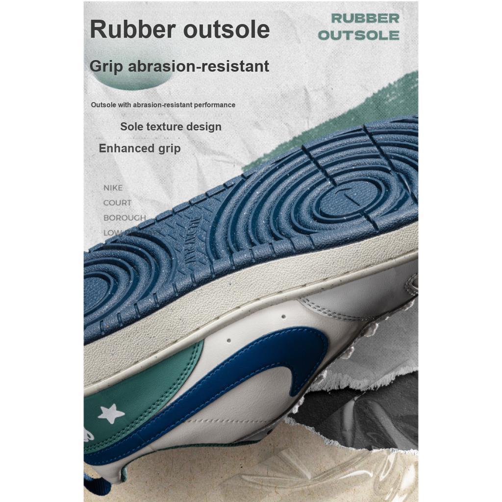 Nike Кроссовки Court Borough Low Recraft GS Sail Court Blue Bicoastal для детей, кремовые HM3722-141