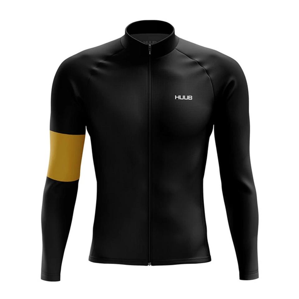 HUUB Team Autumn Cycling Jersey Men Long Sleeves Peo Cycling Clothing MTB Maillot Ropa Ciclismo Bike Sports Uniform