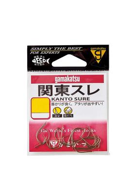 Gamakatsu Канто Крючок с ушком, Коричневый, Размер 1 Рыболовный крючок