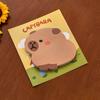 Creative Capybara Sticky Notes Kawaii Memo Pads Annotation Highlight Tabs Reminder Bookmark Stickers Office Study Supplies