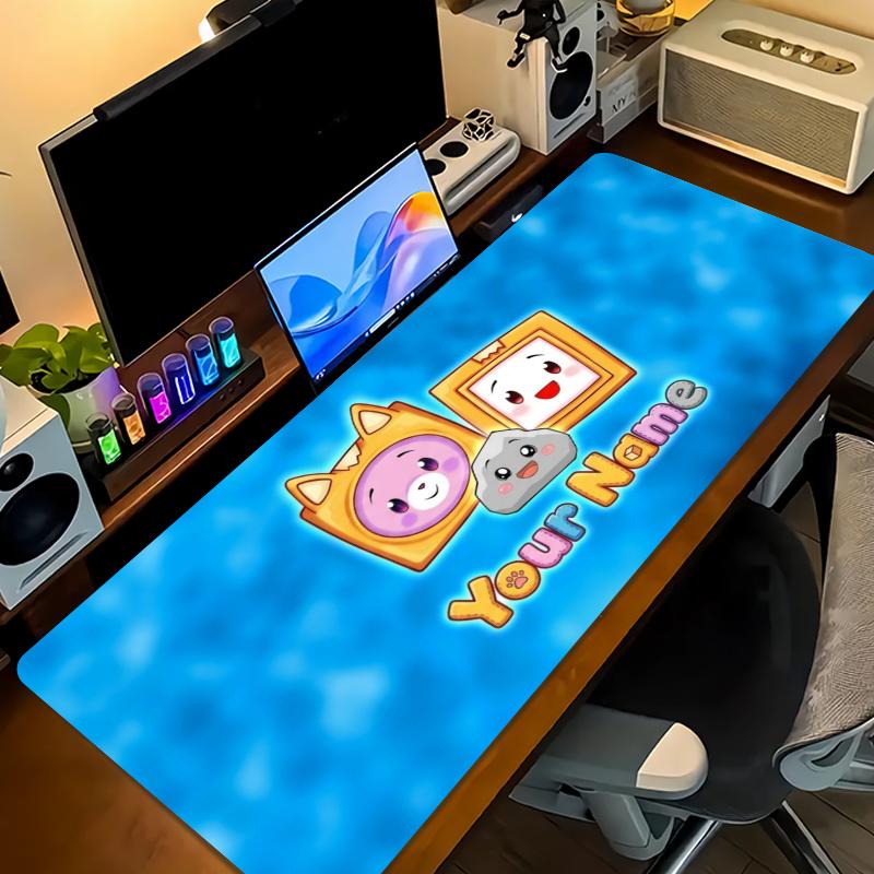 Cute Back School Custom Name Large Size Mouse Pad Gaming Table Cushion Nonslip Laptop Tablet Big XXL Mat Mini PC Playmat With Lock edge