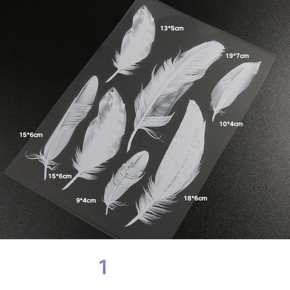 Car Modified Car Decal Feather Rear Trunk Sticker Creative Decoration Window