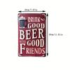 2pcs Vintage Style Tin Painting and Signs 7.8*11.8in Ideal for Indoor and Outdoor Home Bar Cafe Kitchen Restaurant Wall Decor