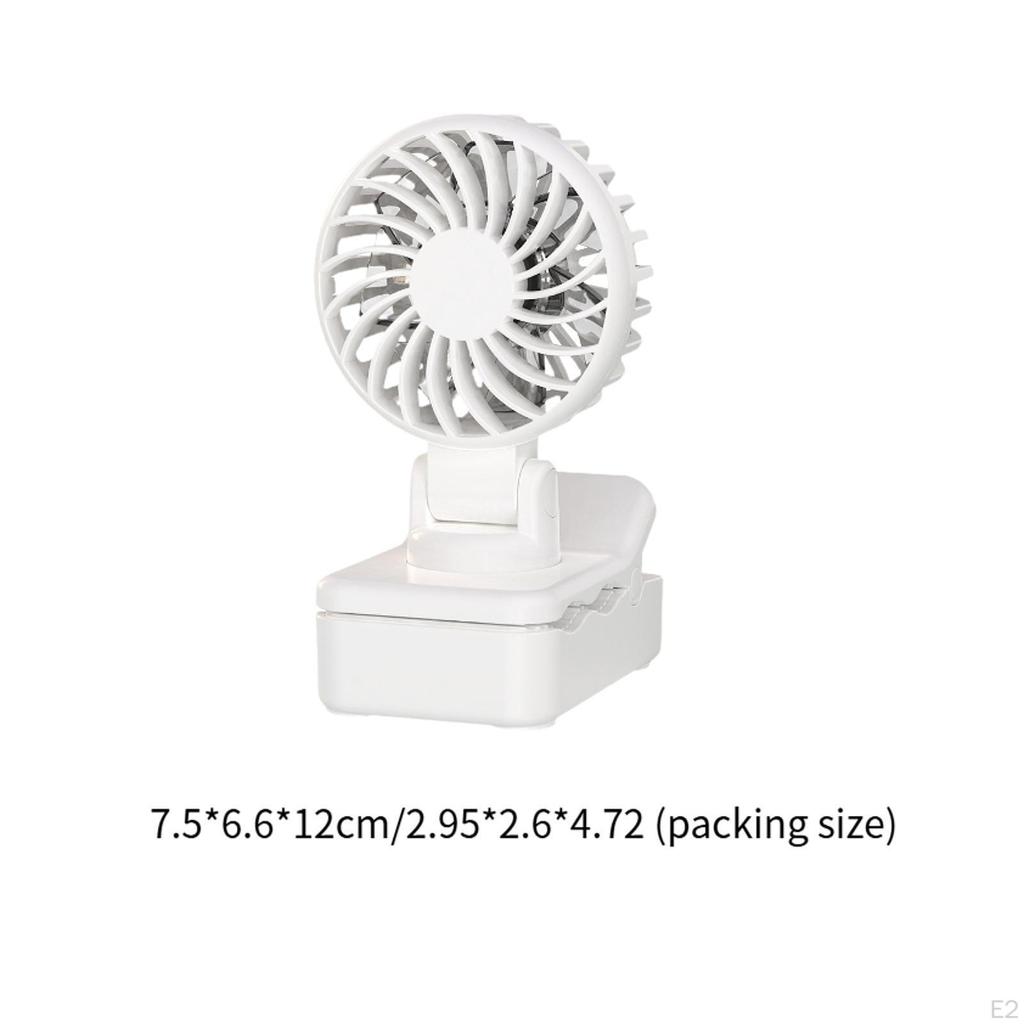 Clip On Fan Convenient 3 Speeds Adjustment Mini Personal Desk Cooling for Indoor Outdoor Dorm