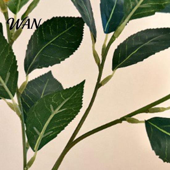 Zero Care Faux Fruit Branch Artificial Lemons Tree Branches Greenery Stems with Lifelike Lemon Fruits Realistic High Simulation Fake Plants