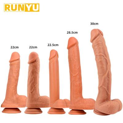 Супер мягкий лесбийский страпон, большой силиконовый фаллоимитатор, реалистичный маленький искусственный пенис, анальная пробка, секс-игрушки для взрослых 18+