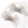 2pcs/set Lovely Lace Bows Hair Clips for Girls Sweet Solid Color Gauze Clip Soft Hairpins Pink Princess Kids Hair Accessories