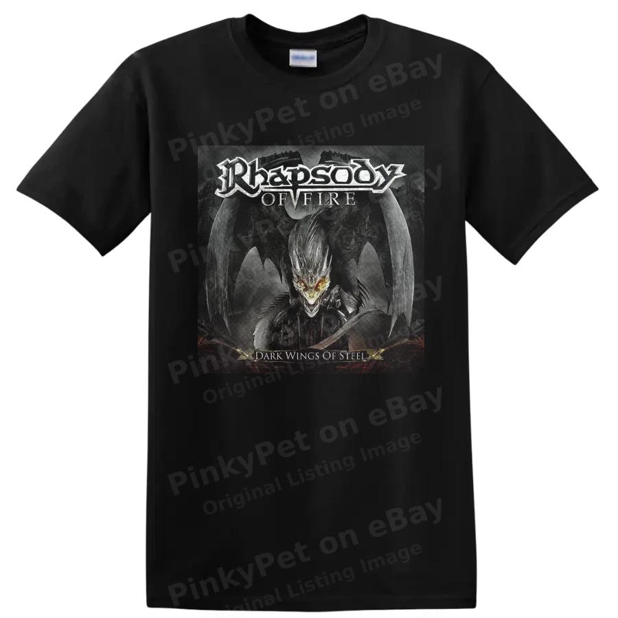 Dark Wings of Steel Fantasy T Shirt Graphic Tee Mythical Creature Design