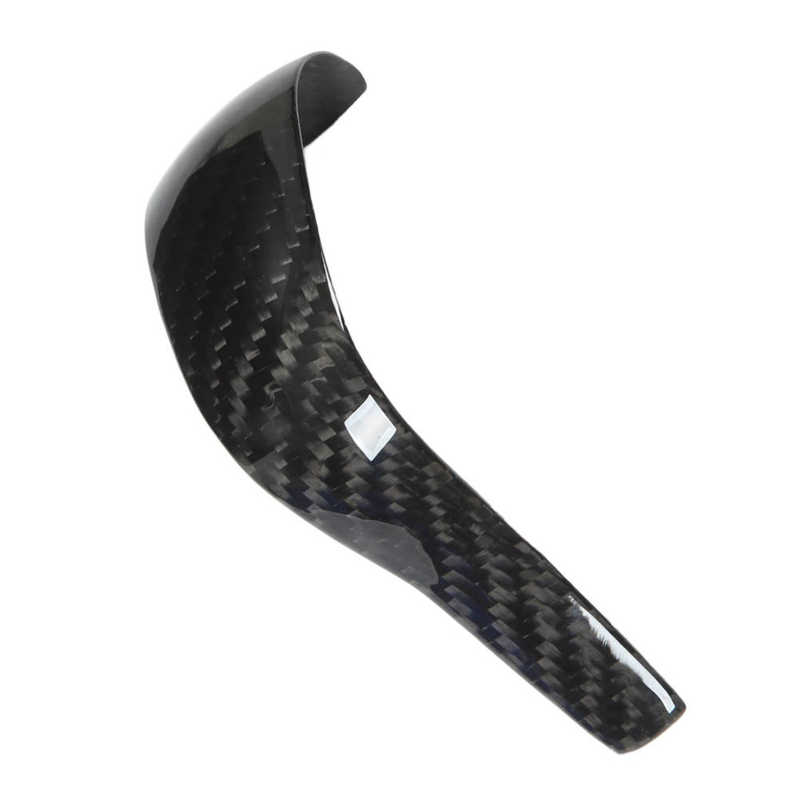 Крышка ручки переключения передач из углеродного волокна, ярко-черная внутренняя отделка ручки переключения передач, замена накладки для Porsche Cayenne 958