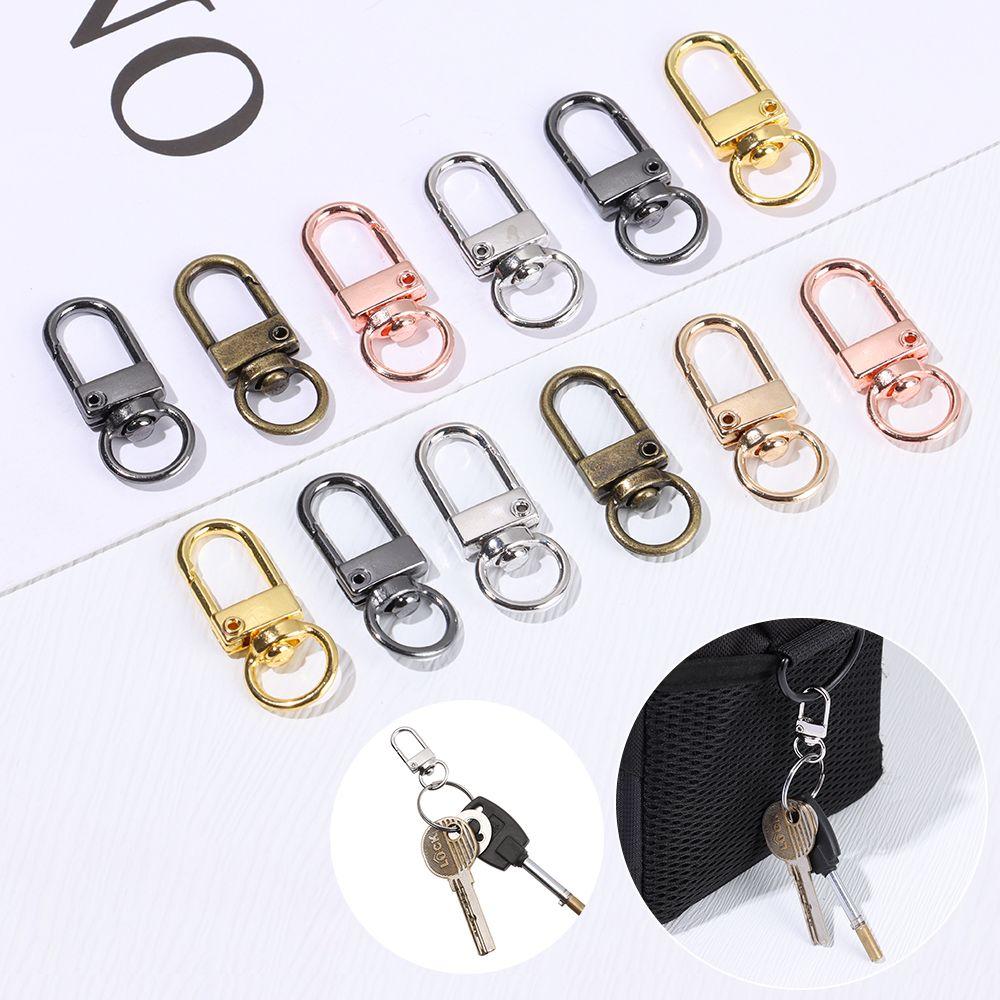 5Pcs Hardware Bag Part Accessories Jewelry Making Split Ring Lobster Clasp Hook Bags Strap Buckles Collar Carabiner Snap