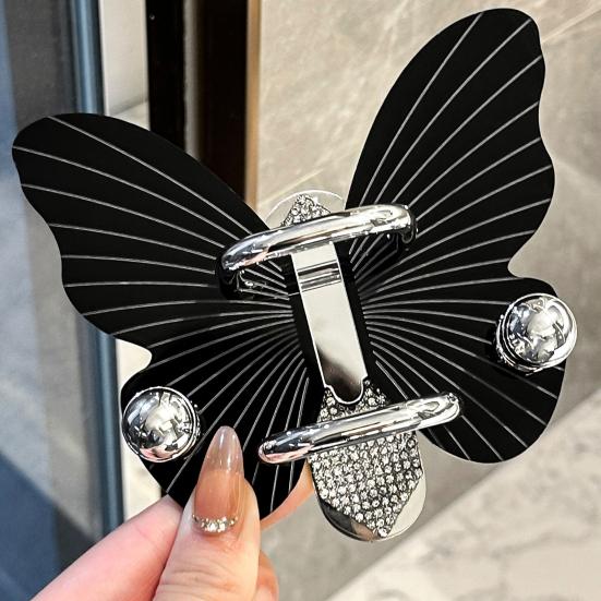 Настенный держатель для расчесок с крючком, прочный, выдерживающий нагрузку, самоклеящийся, простая установка, в форме бабочки, стеллаж для хранения в ванной комнате