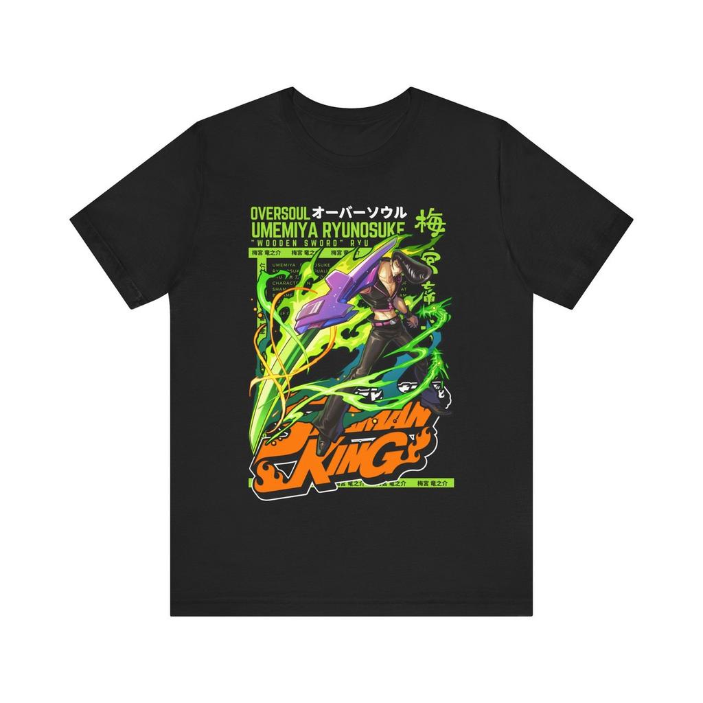 Anime ShaUnisex King Ryunoske T Shirt Size S 4XL BLACK Size S 4XL V1