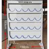 20-Position Galvanized Safety Helmet Storage Rack