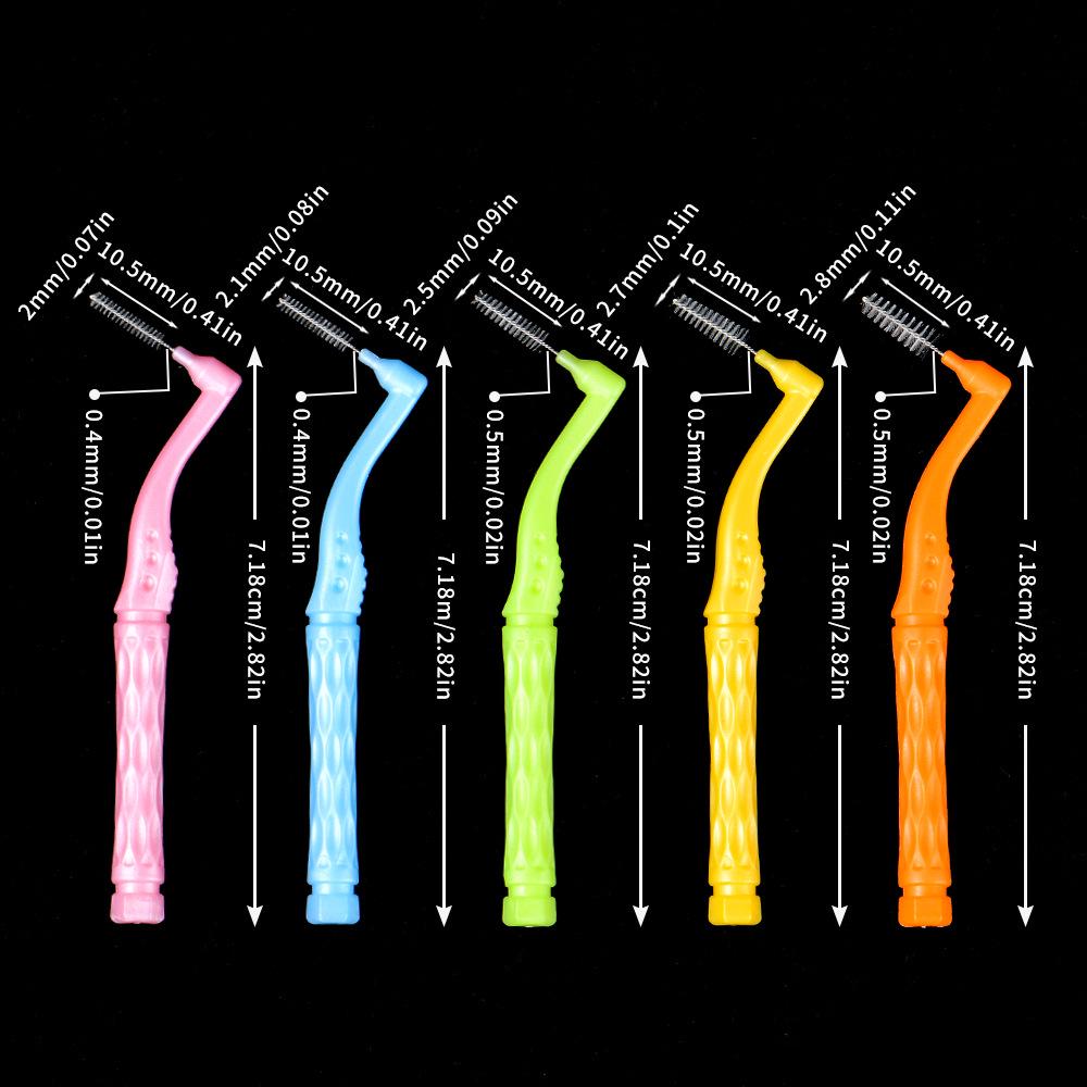 Ортодонтическая L-образная мягкая щетина для чистки межзубных промежутков и зубов мудрости