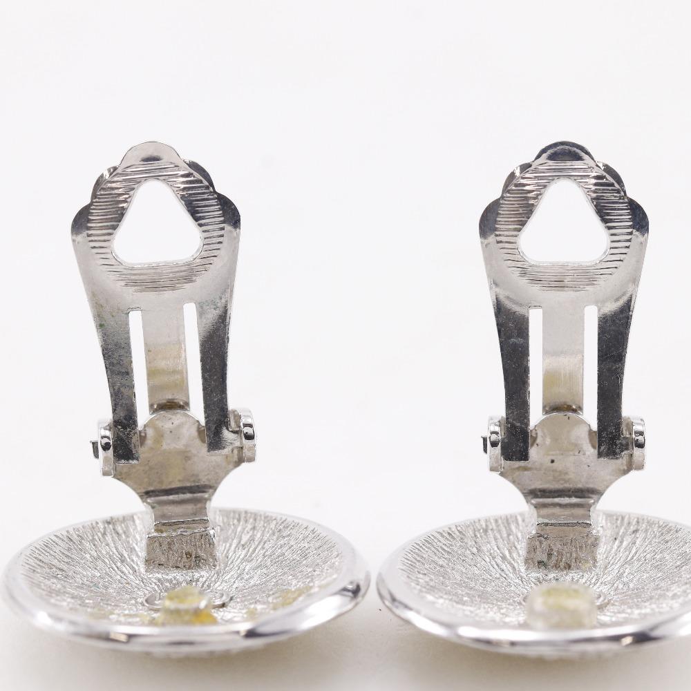 Dior Trotter Earring Silver metallic 10.6g Women Used