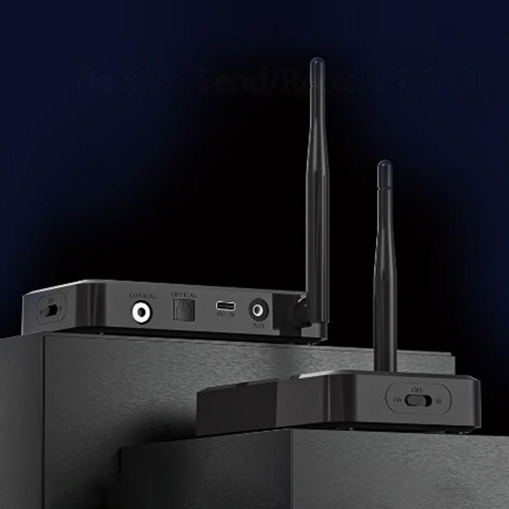 Беспроводной LE-аудиоадаптер LE USB/AUX/Opt/Coax Совместимый с Bluetooth 5.3 Домашний стереоаудиопередатчик-адаптер для ТВ Наушников