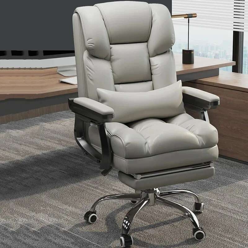 Modern Ergonomic Office Chair - PU Leather Computer Desk Chair with Swivel, Comfortable Executive Chair for Home/Office/Gaming