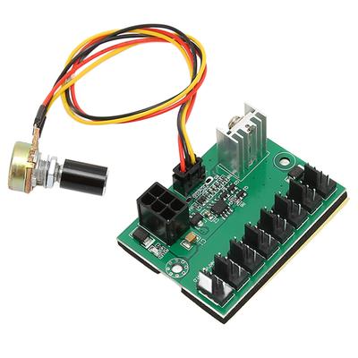 PC Fan Hub 2 Pin 3 Pin 4 Pin Fan Adapter PWM PC Case Cooling Fan Hub Регулятор напряжения 8-канальный