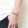 INFINITY Pair Bangle Набор из 2 пар браслетов из нержавеющей стали 316L Подарок паре на годовщину Рождества INFINITY BANGLE Мужской Женский