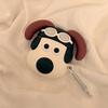 For Airpods 4-Cartoon Dog Pilot Silicone Protective Case for AirPods 1/2, Creative Earphone Cover for AirPods Pro/Pro 2