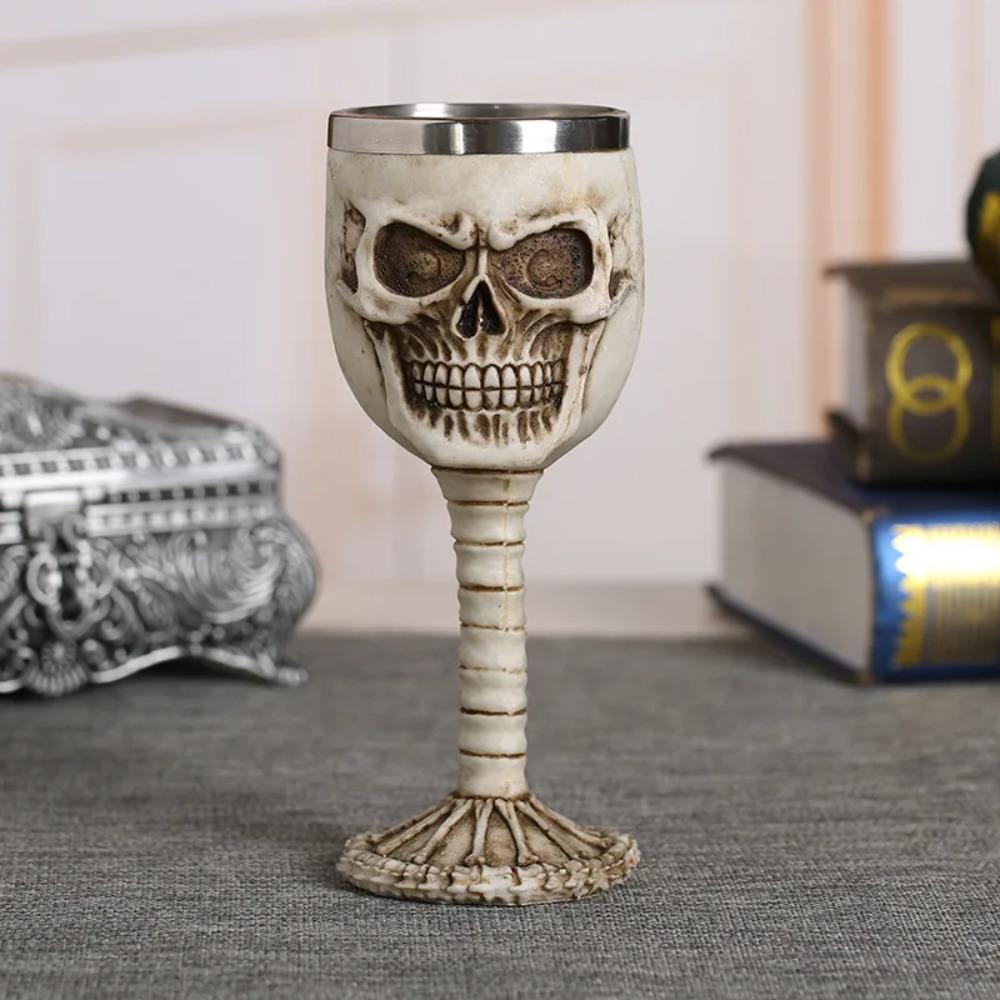 Retro Gothic Wine Cup Punk Skull Goblet Drinkware Viking Dragon Drinking Mug Bar