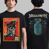 Megadeth Тур по Европе 2026 Графическая Мерч Футболка Летняя Хлопковая Унисекс Мужские Женские Футболки Y2k Оверсайз Унисекс Харадзюку высокое качество
