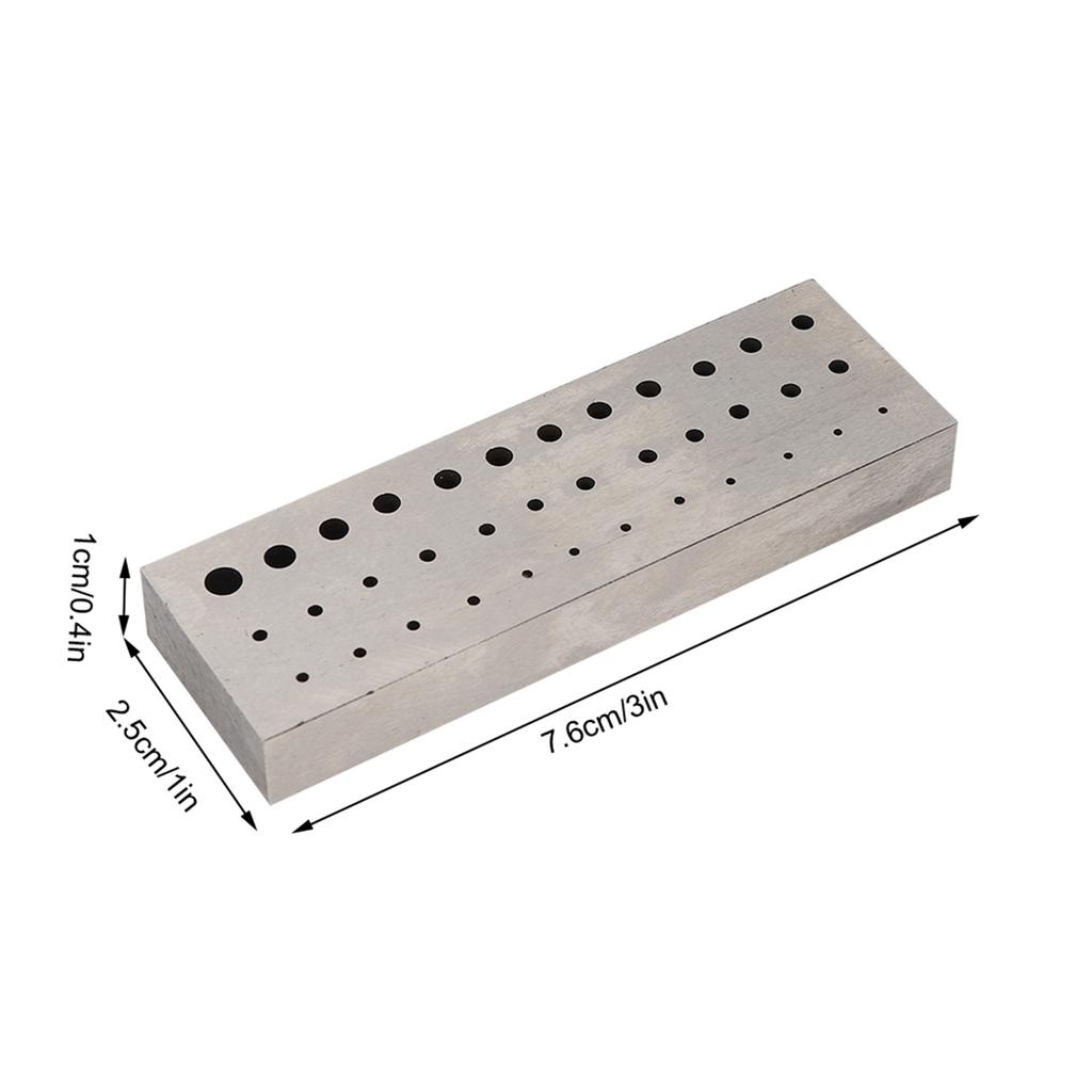 36 Holes Steel Drilling Carving Hole Punching Plate Watch Repairing Accessory Tool