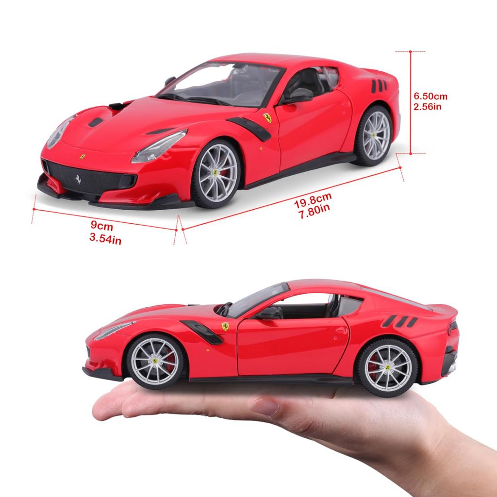 Bburago 1/24 Scale Ferrari F12 TDF Red / Diecast Model Car Finished Product 18-26021