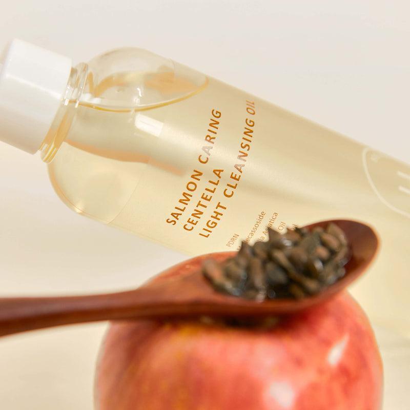 HEVE BLUE Легкое очищающее масло с центеллой лососевой, 250 мл